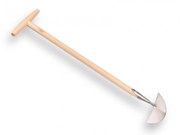 1019000 graskantsteker de wit gesmeed met essen steel en brede kruk