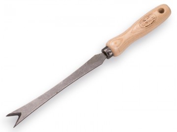 1025015 paardenbloemsteker de wit bio gesmeed met essen handvat 14 cm