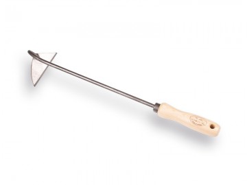 1025100 schrepel de wit 10 cm gesmeed en gepolijst met essen handvat 14 cm