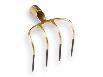 844400 mesthaak offner 4 tands lange tanden 21 cm met dul zonder steel