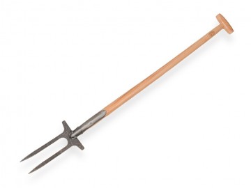 865842 rozenvork de wit gesmeed 2 tands met essen t steel 90 cm