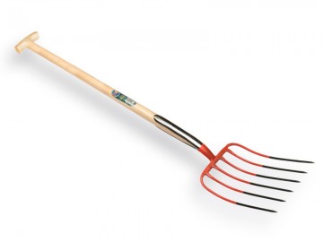 916600 mestvork offner 6 tands rood met dubbele veer en atlas t steel 90 cm