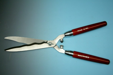 Heggenschaar Freund 1954 rode houten handgrepen