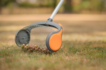 Notenraper   vruchtenraper solide met klik open luik en telescoopsteel 39   110 cm 3