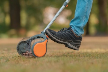 Notenraper   vruchtenraper solide met klik open luik en telescoopsteel 39   110 cm 4
