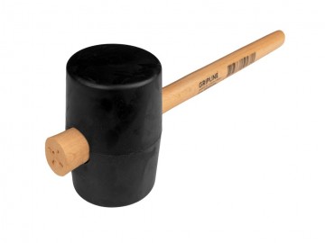 Rubberhamer gripline nr 4 zacht 12 kg o 90 x 140 mm met essen steel