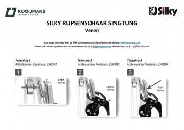 Rupsenschaar sintung voor silky hayauchi knipt tot 50 mm