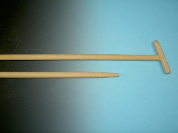 Schoffelsteel 160 x 3,2 cm. met hilt en konische punt