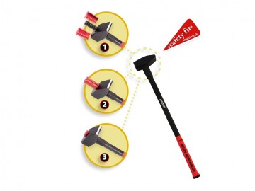 Voorhamer everest 4000 gram met fiberglassteel 90 cm